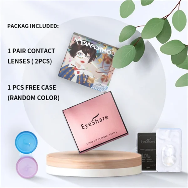 EYESHARE 1pair Halloween Colored Contact Lenses Cosplay White Crazy Contact Lenses Anime Red Eye Lenses Blue Makeup Contact Lens - Image 6