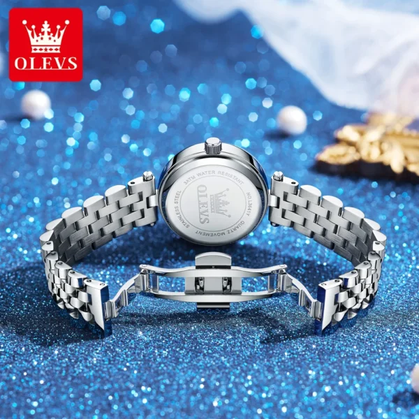 OLEVS 3641 Womens Watch Elegant Simple Quartz Watch Zircon Scale Waterproof Luminous Starry Dial Ladies Watch Gifts Original - Image 6
