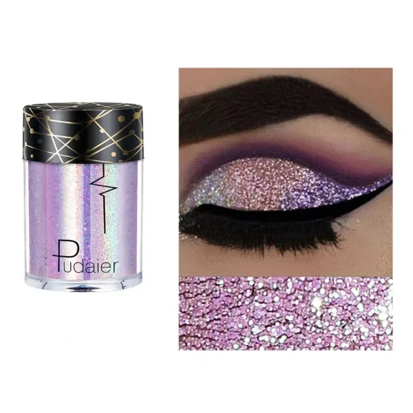 1 pcs Pudaier monochrome eyeshadow,Glitter eyeshadow - perfect for party, stage makeup, everyday