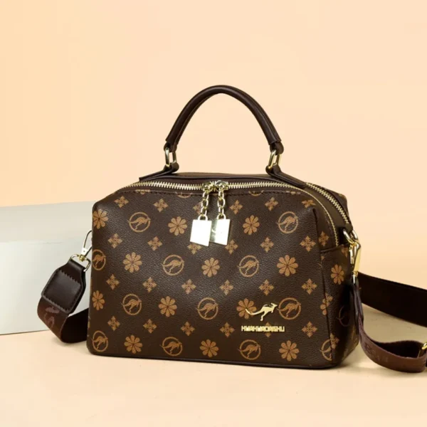 Genuine Luxury Women Handbags and Purses Brand Designer Crossbody Bags High Quality Printed Leather Shoulder Messenger Bag Totes - Image 2