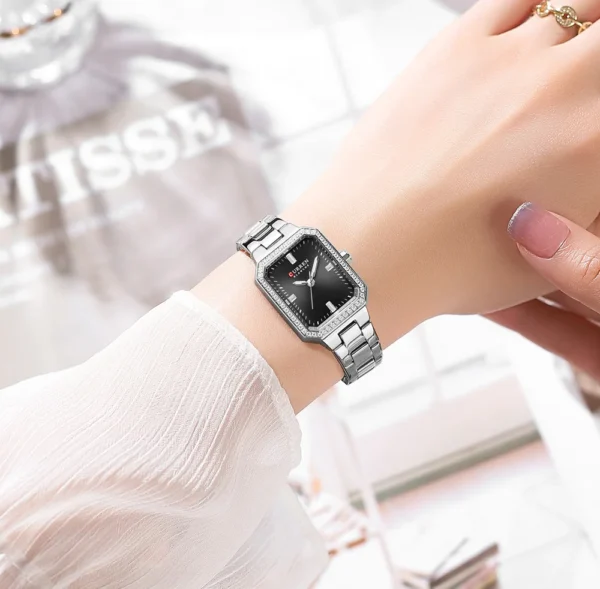 CURREN 9102 Casual Blue Quartz Ladies Girl Wristwatch Top Brand Original Watch For Women Luxury Waterproof Luminous Watches - Image 6