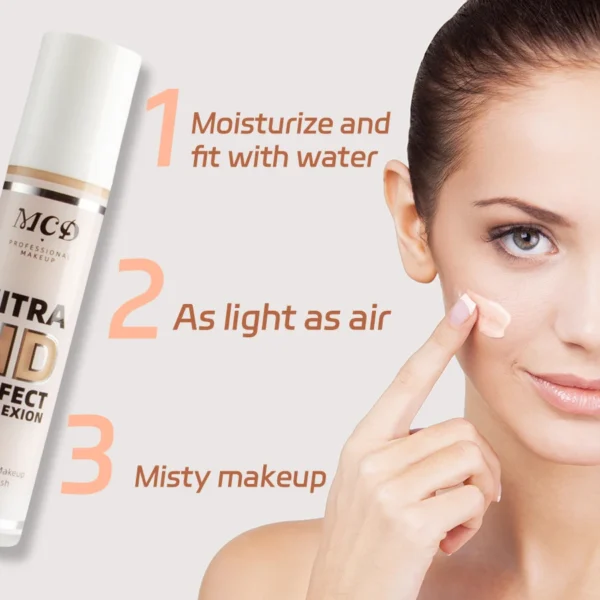 9 Shade Full Coverage Concealer Liquid Foundation makeup high coverage Base makeup cushion Foundation cream Natural Matte - Image 6