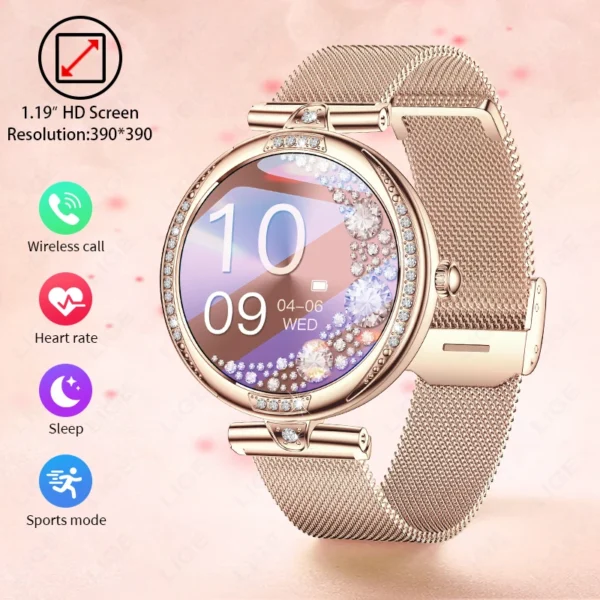 LIGE Smart Watch Women Bluetooth Call HeartRate Blood Pressure Monitoring Smartwatches Waterproof Men Smartwatch For IOS Android