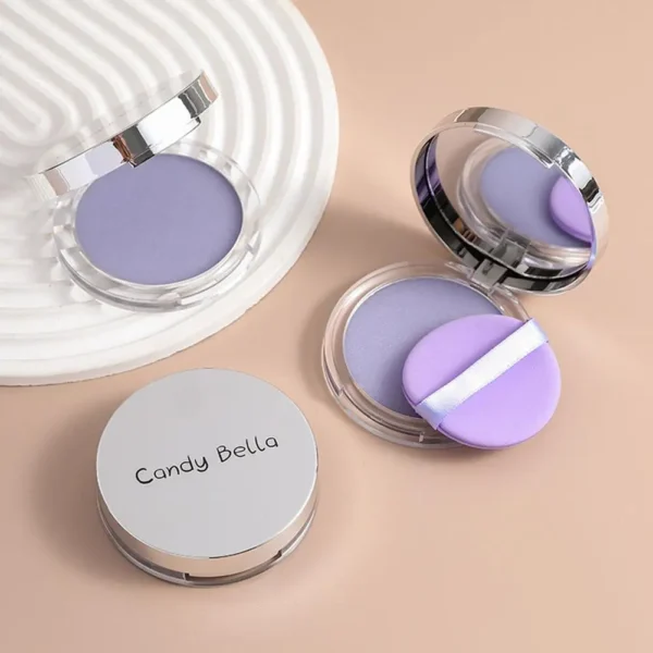 Lavender Makeup Powder With Puff Long-lasting Natural Nude Makeup Oil Control Setting Powder Smooth Effect Soft Finishing Powder - Image 5