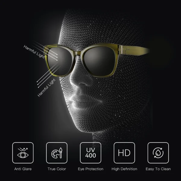 ZENOTTIC Fashion Original Thick Butterfly Frame Polarized Sunglasses for Women Chunky Uv400 Protection Shade Cat Eye Sun Glasses - Image 3