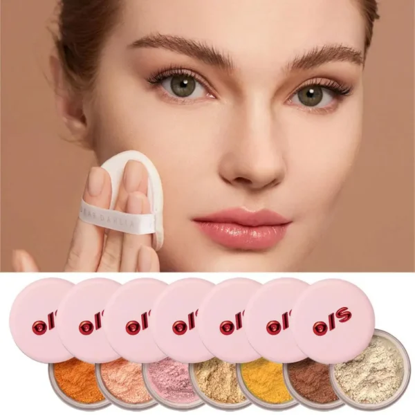 ONE SIZE Setting Powder Soft Matte Finish Waterproof Powder Fixation Pore Modification Long-Lasting Oil Control Honey Makeup - Image 2