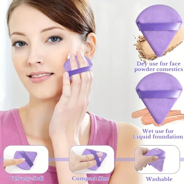 12Pcs Professional Makeup Sponge Set - Soft, Gentle, Multi-Purpose Tools for Perfect Foundation, Powder and Blush Application - Image 6