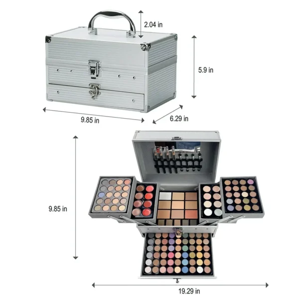 Makeup Set Box Eyeshadow Lip Blush Nail Polish Eyebrow Pencil Multi-functional Palette Christmas Wedding Birthday Gifts Cosmetic - Image 4