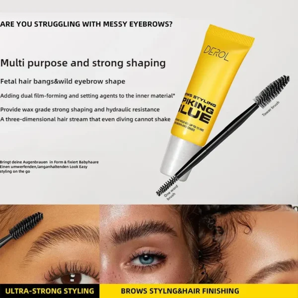 3D Eyebrow Styling Gel Waterproof Transparent Quick Dry Eyebrow Long-lasting Wax Set Brow Lifting Eyebrow Enhancers Makeup - Image 5