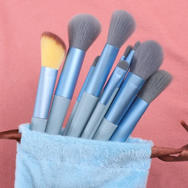 13pcs Makeup Brushes Set Eye Shadow Foundation Women Cosmetic Brush Eyeshadow Blush Beauty Soft Make Up Tools Bag - Image 5