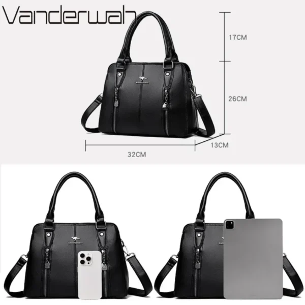 Genuine Brand Luxury Handbags Women Bag Designer Casual Tote Bag High Quality Leather Shoulder Crossbody Bags for Women 2024 New - Image 4