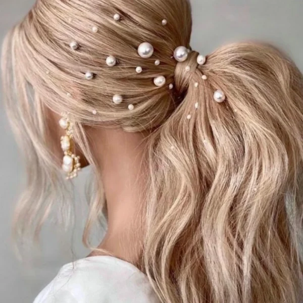 Bridal Wedding Hair Accessories Rhinestone Hair Pins Forks for Women Pearl Hairpins Bride Headpiece Party Jewelry Gift Dropship - Image 6