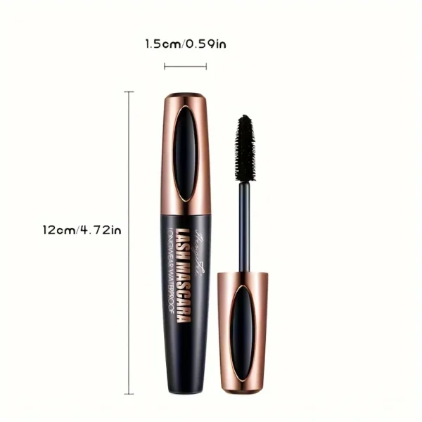 4D Lash Mascara Black Eye Lashes Waterproof & Smudge-Proof Long-Lasting No Flaking Natural No Clumping, All Day Exquisitely Full - Image 6