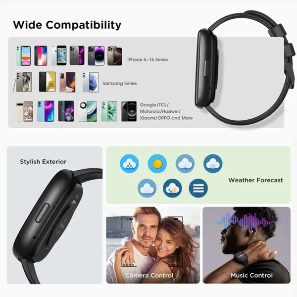 For Huawei Xiaomi Smart Watch Men Women Heart Rate 1.83 Inch AMOLED Screen Waterproof Bluetooth Call Sports Smart Watch 2024 New - Image 6