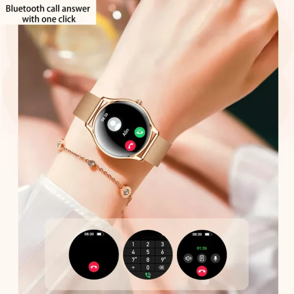 7.9mm Ultra-thin Smartwatch Women 1.43" AMOLED Screen Blue Tooth Call Smart Watches Heart Rate Health Sports Fitness Lady Music - Image 4