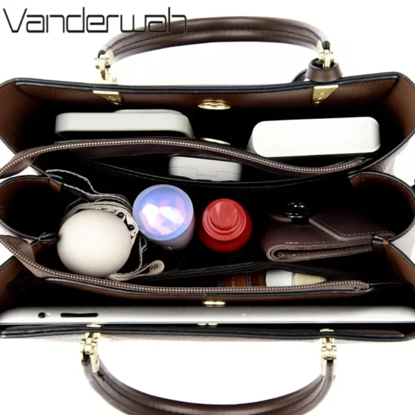 VANDERWAH Luxury Women's Handbags High Quality Soft Leather Shoulder Crossbody Bags Ladies Casual Tote Bag Purse Fashion Sac - Image 6