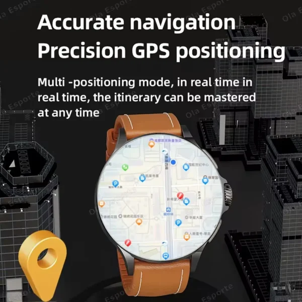 2025 New GT200 Smart Watch Men Women AMOLED Display 4G+32G GPS HD Camera Video Call NFC 4G SIM Card Smartwatch For Xiaomi Huawei - Image 6