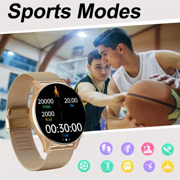 Smart Watch, Wireless Call/Dial, Multi-Sport Mode, Alerts, For Men and Women, Customized Wallpaper, iPhone/Andriod - Image 6
