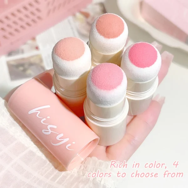 Cloud Soft Matte Blush Stick for a vibrant, brightening, natural bare makeup look, enhancing flawless skin tone - Image 2