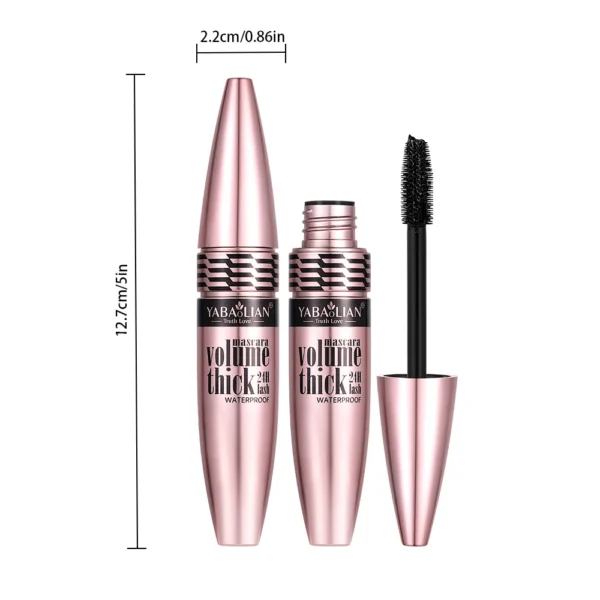 3D Fiber Mascara, Black Mascara, Non-Smudged, Long-Lasting Waterproof, Thick Mascara, Light Luxury Mascara - Image 5