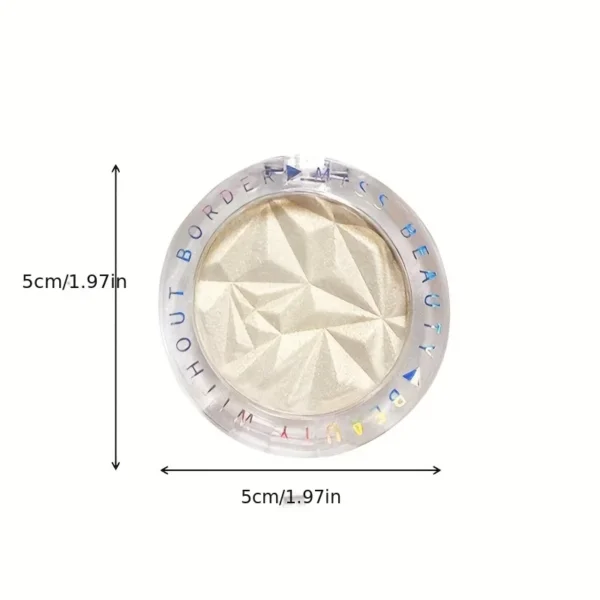 2 Colors Diamond Highlighter Powder Palette Glitter Face Contour Brighten Makeup Shimmer Ultra-concentrated Illuminate Cosmetic - Image 6