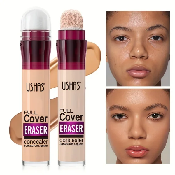 New Sponge Head Concealer for Dark Circles Freckles Ae Pigmentation and Blemishes Long Lasting Moisturizing Liquid Foundation