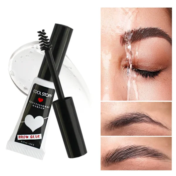 Eyebrow Shaping Gel Transparent Waterproof Eyebrow Shaping Gel Natural Long Lasting 3D Eyebrow Enhancers - Image 5