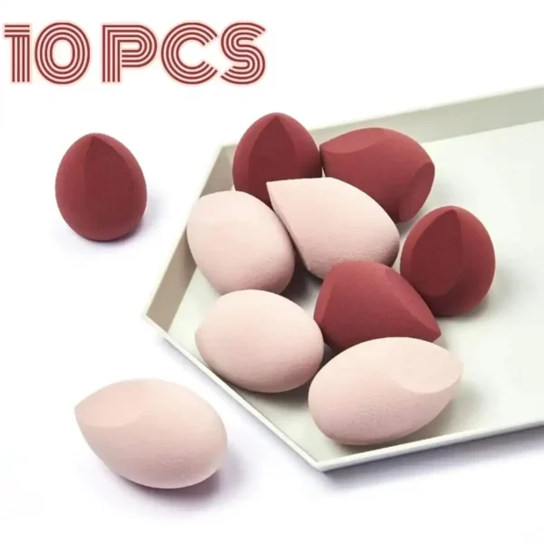 10 PCS Makeup Sponge Set Cosmetics Powder Puff Female Blender Make Up Instrument Foundation Wholesale Women Beautiful Face Tools - Image 5