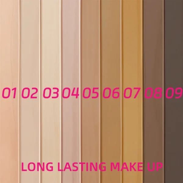 9 Shade Full Coverage Concealer Liquid Foundation makeup high coverage Base makeup cushion Foundation cream Natural Matte - Image 4