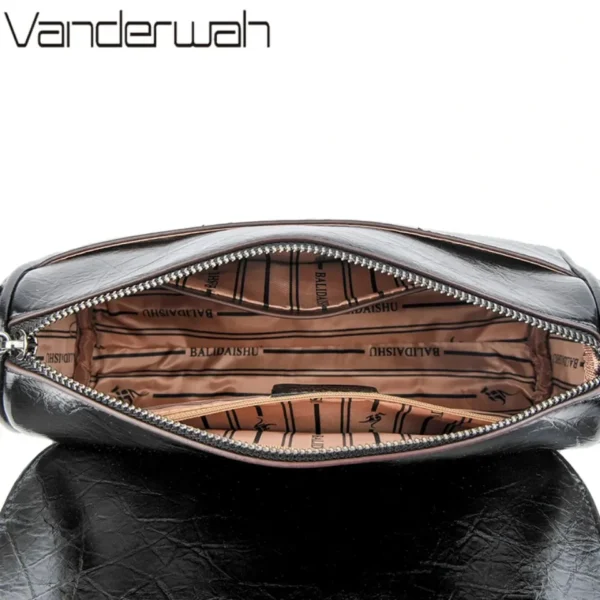 Luxury Shoulder Bags For Women Messenger Purse High Quality PU Leather Ladies Fashion Crossbody Bags Solid Color Commuting Sac - Image 6