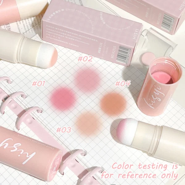 Cloud Soft Matte Blush Stick for a vibrant, brightening, natural bare makeup look, enhancing flawless skin tone - Image 4