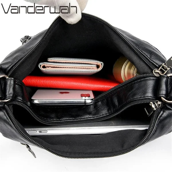 2024 Women Shoulder Bag Leather Luxury Handbags Women's Bags Designer Shoulder Crossbody Bag Female Fashion Female for Ladies - Image 6