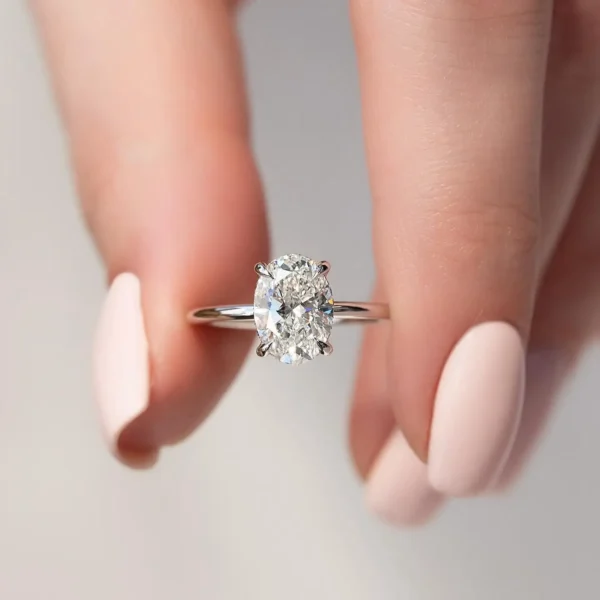 925 Sterling Silver Luxury Shiny 1-8CT Zircon Engagement Ring Wedding Band For Women Promise Eternity Ring Fine Jewelry Gift - Image 3