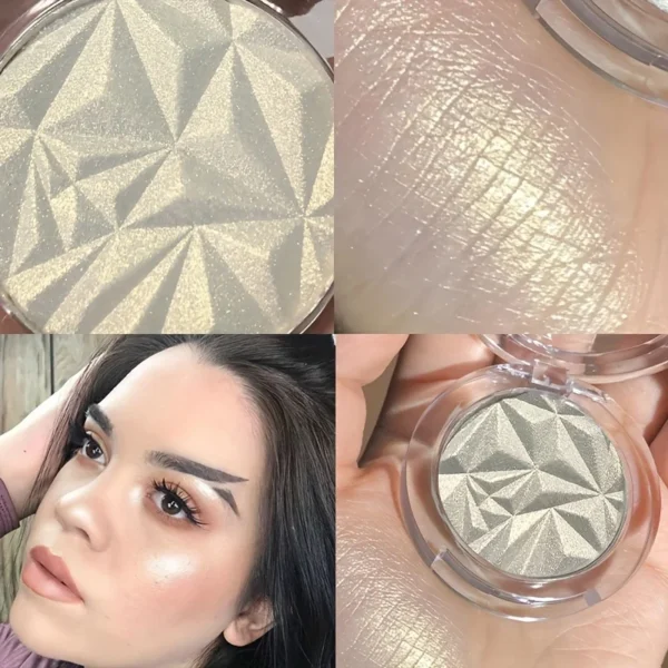 Brightening Glitter Highlighter Powder Face Shimmer Long Lasting Waterproof Monochrome Pearlescent High Contouring Makeup Women - Image 2