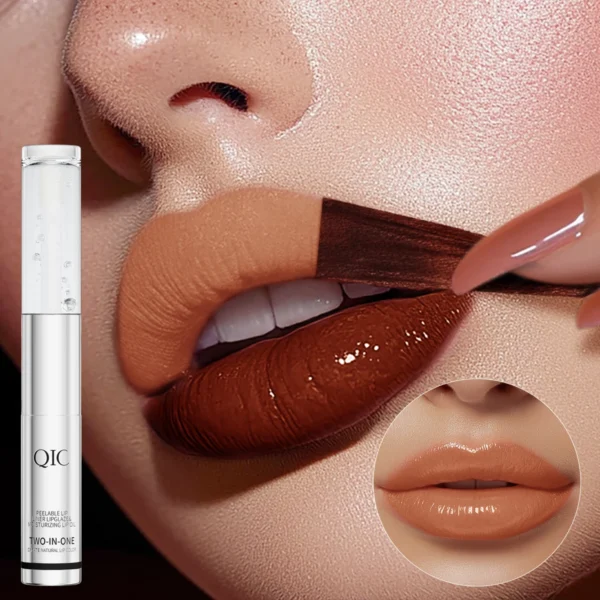 QIC Waterproof Lip Liner Peel Off Tattoo Lipgloss Long Lasting Matte Lip Tint Brown Contour Tear-off Lips Stain Cosmetic - Image 3