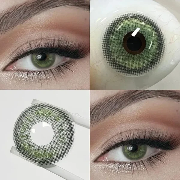 VISUASHOW Color Contact Lenses Prescription Eyes Beauty Pupils Nature 2Pcs High Quality Fashion Lens Brown Blue Contact Cosmetic