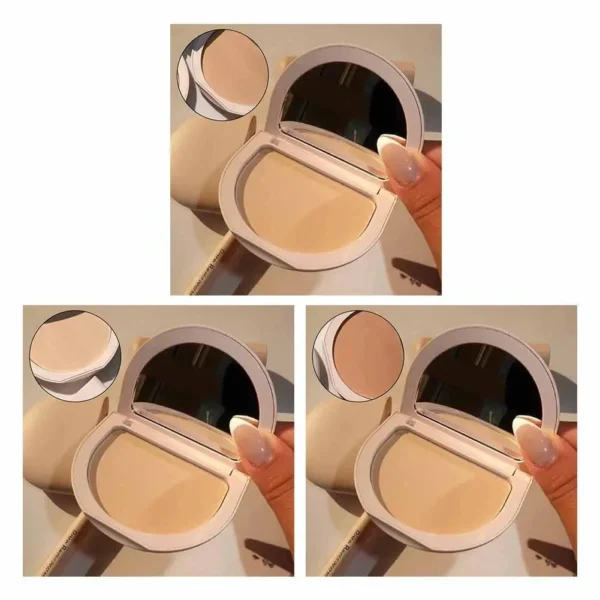 Waterproof Setting Powder Brighten Skin Foundation Oil Control Puffs Compact Soft Flawless Dry Powder Contour Palette Makeup - Image 6