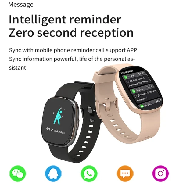 For Huawei Xiaomi Smart Watch Men Women Heart Rate 1.83 Inch AMOLED Screen Waterproof Bluetooth Call Sports Smart Watch 2024 New - Image 4
