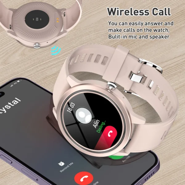 LIGE For Xiaomi Android Fashion Women Smart Watch 360*360 HD Screen Heart Rate Custom Dial Watch Bluetooth Call Smartwatches New - Image 2