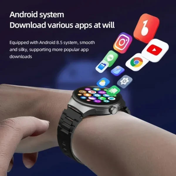 2025 VP50 Ultra 5G Smart Watch – 1.8" Large Screen, 1600mAh Battery, 8MP Rotating HD Camera, Android OS, GPS, WiFi - Image 4