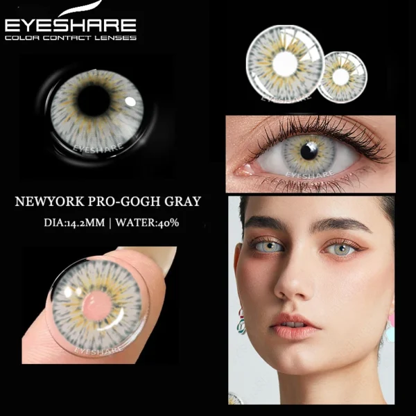 EYESHARE Colored Contact Lenses For Eyes Cosplay Color Lenses Blue Halloween Lenses Contact Lens Beauty Pupils Eye Makeup - Image 3