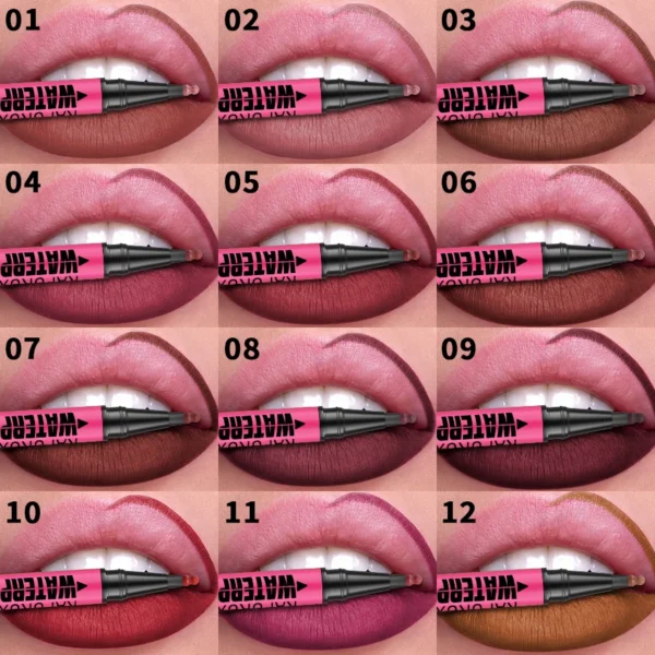 1PC Liquid Matte12-Color Lipliner Pencil Waterproof Plumping Stain Lipstick Natural Lip Liner Outline Lips Contour Makeup - Image 3