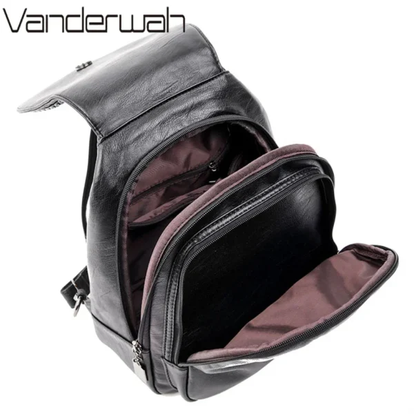 Women Soft Leather Backpacks Vintage Female Shoulder Crossbody Bags Sac A Dos Travel Ladies Bagpack Mochilas School Bag for Girl - Image 6