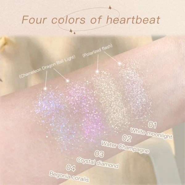 Highlighter Palette- Silky Texture, Boosts Complexion, Creates a 3D Contour, Natural Radiance Makeup, Suitable for All Skin Tone - Image 3