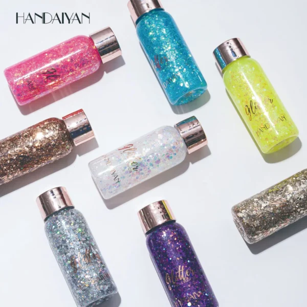 2022Art Gel Body Sequins Glitter Decoration Mermaid Scale Face Party Stage Makeup Polarized Bright Eye Shadow - Image 3