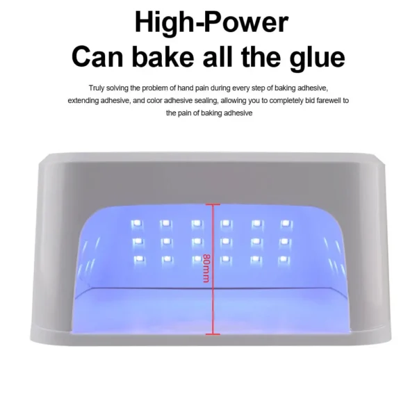 45LED UV Nail Lamp High Power Nail Dryer with LCD Smart Screen Gel Curing Drying Lamp Removable Base Pedicure Tool for Home - Image 5