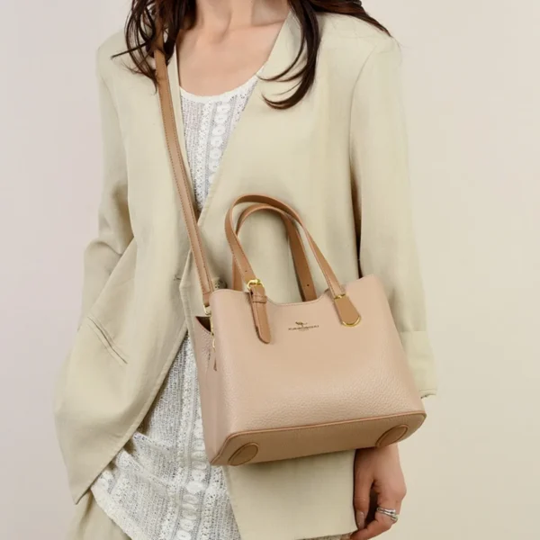 3 Layers Commuting Bags for Women High Quality Kangaroo Soft Pu Leather Ladies Shoulder Messenger Hand Bag Tote Crossbody Sac - Image 4