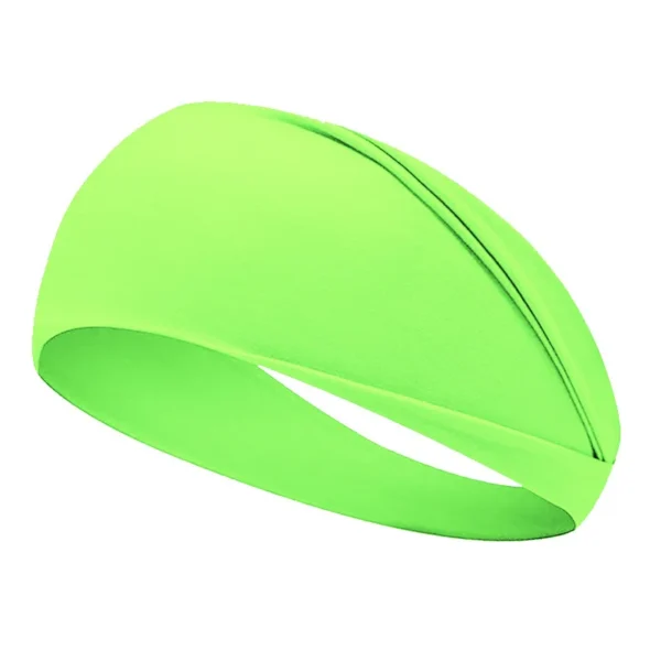 Fluorescent Sport Headband Yoga Sweat-absorhing Hairband Wide Elastic Headband - Image 5