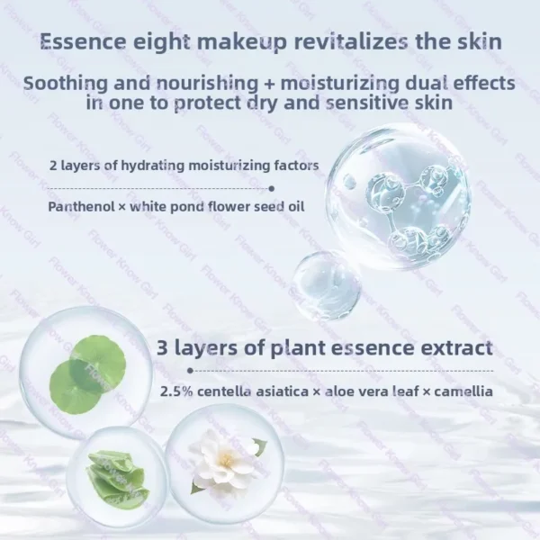 Makeup Flower Knows Shell Pearl Collection Primer Coloring Makeup Base Face Milk Brightening and Holding Make Up Concealer - Image 2
