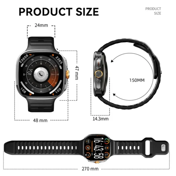 2.4-inch AMOLED Smart Watch 4G Android Smartwatch With 5MP Camera Support Maps Download APP Face Unlock GPS WIFI Bluetooth Call - Image 6
